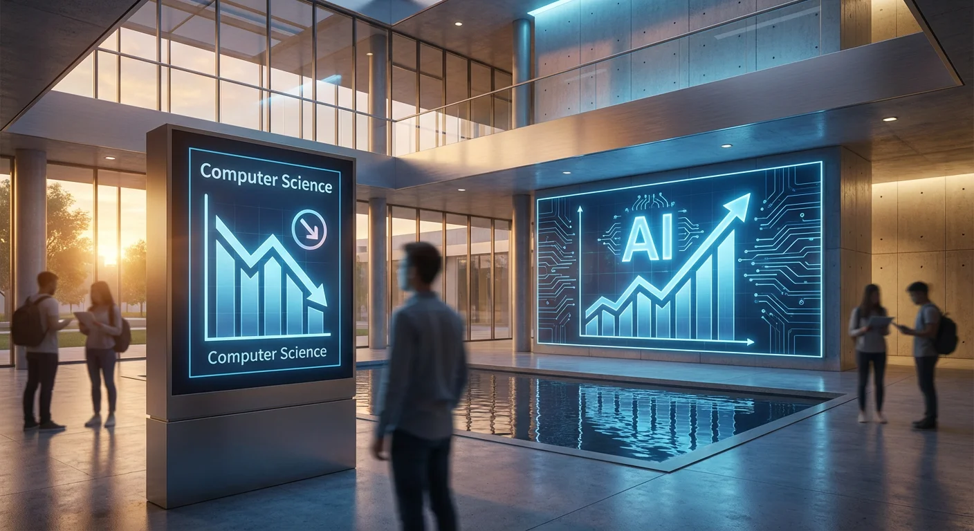 AI Impact on Computer Science Enrollment Hits a Historic Low in 2025